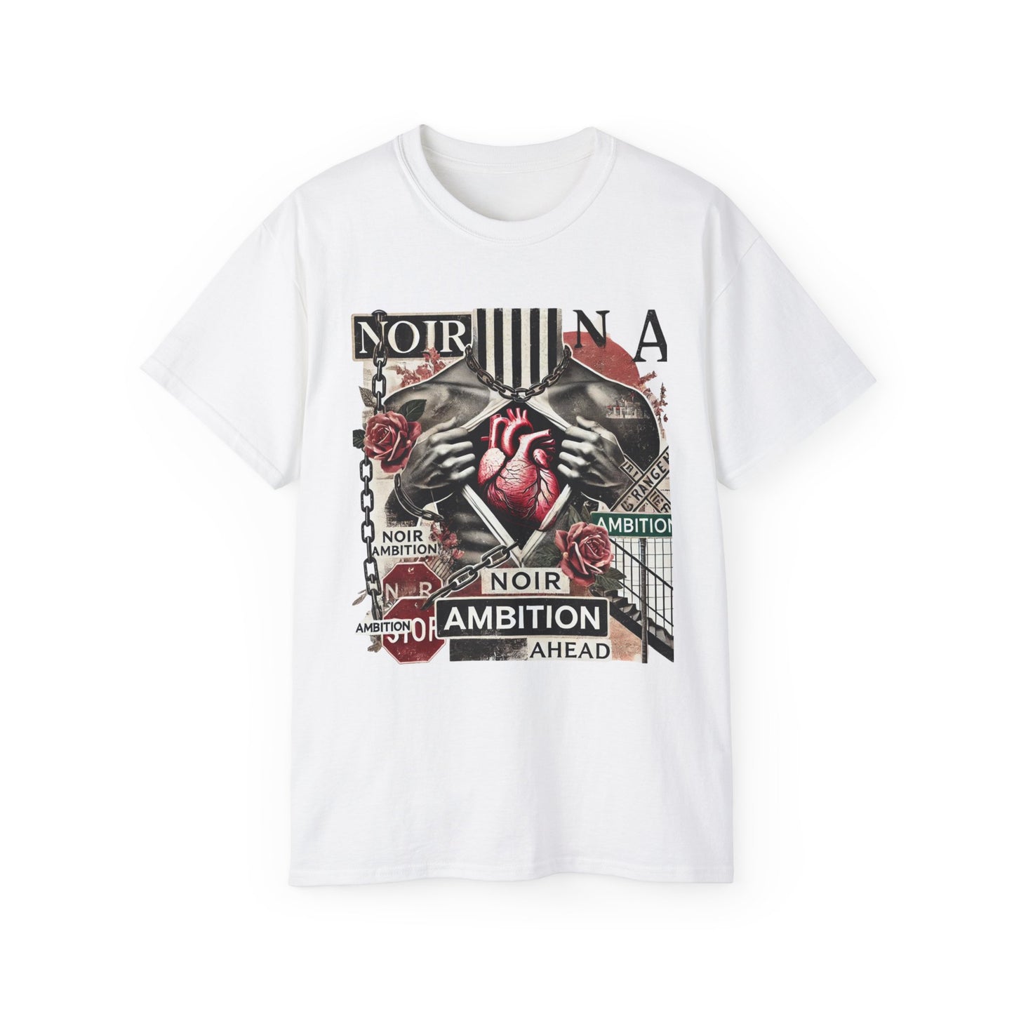 Noir Ambition Graphic Tee - Bold Graphic Art T-Shirt