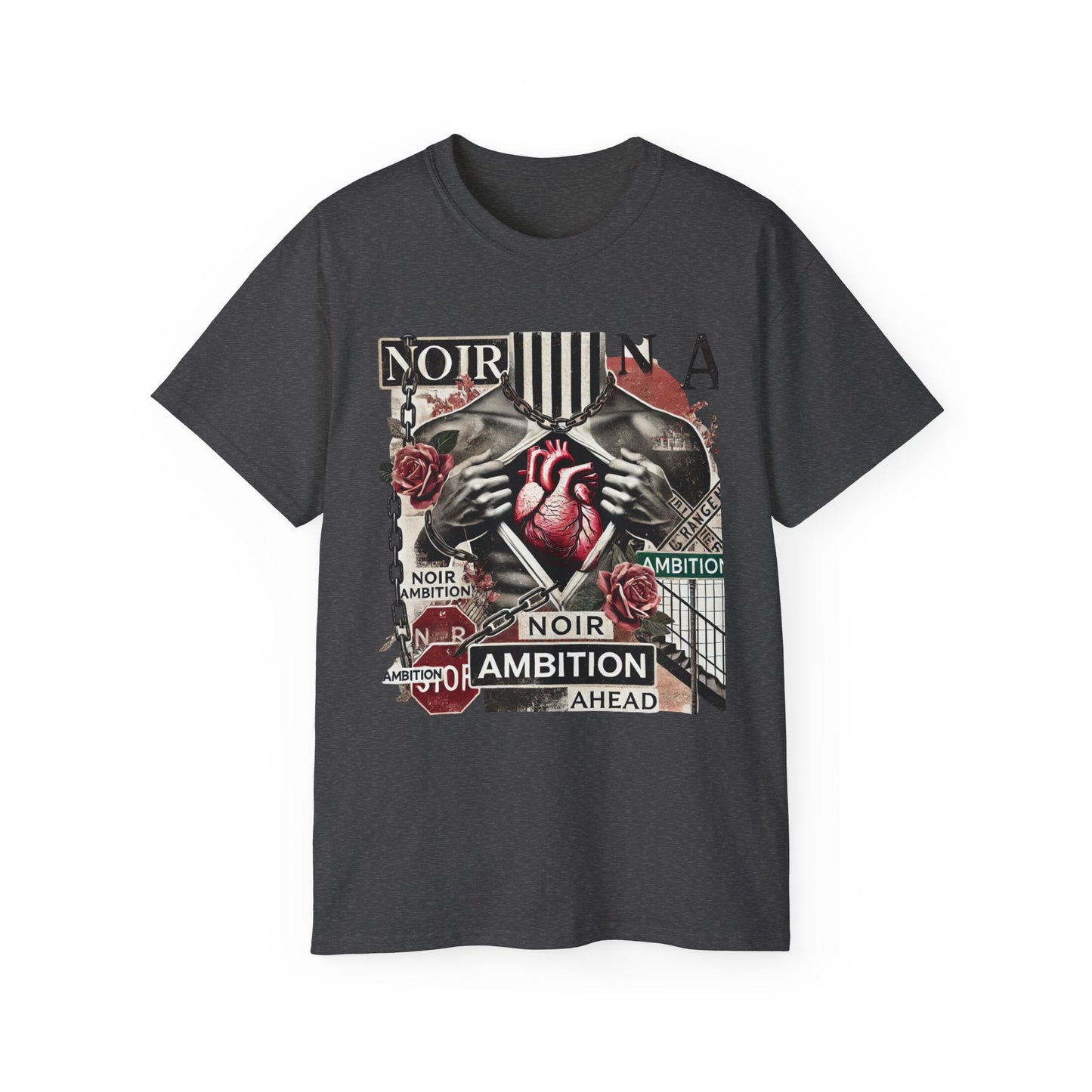 Noir Ambition Graphic Tee - Bold Graphic Art T-Shirt