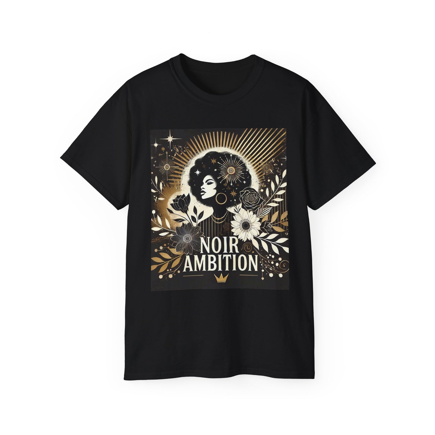 Noir Ambition Graphic Tee - Empowering Graphic T-Shirt for Visionaries