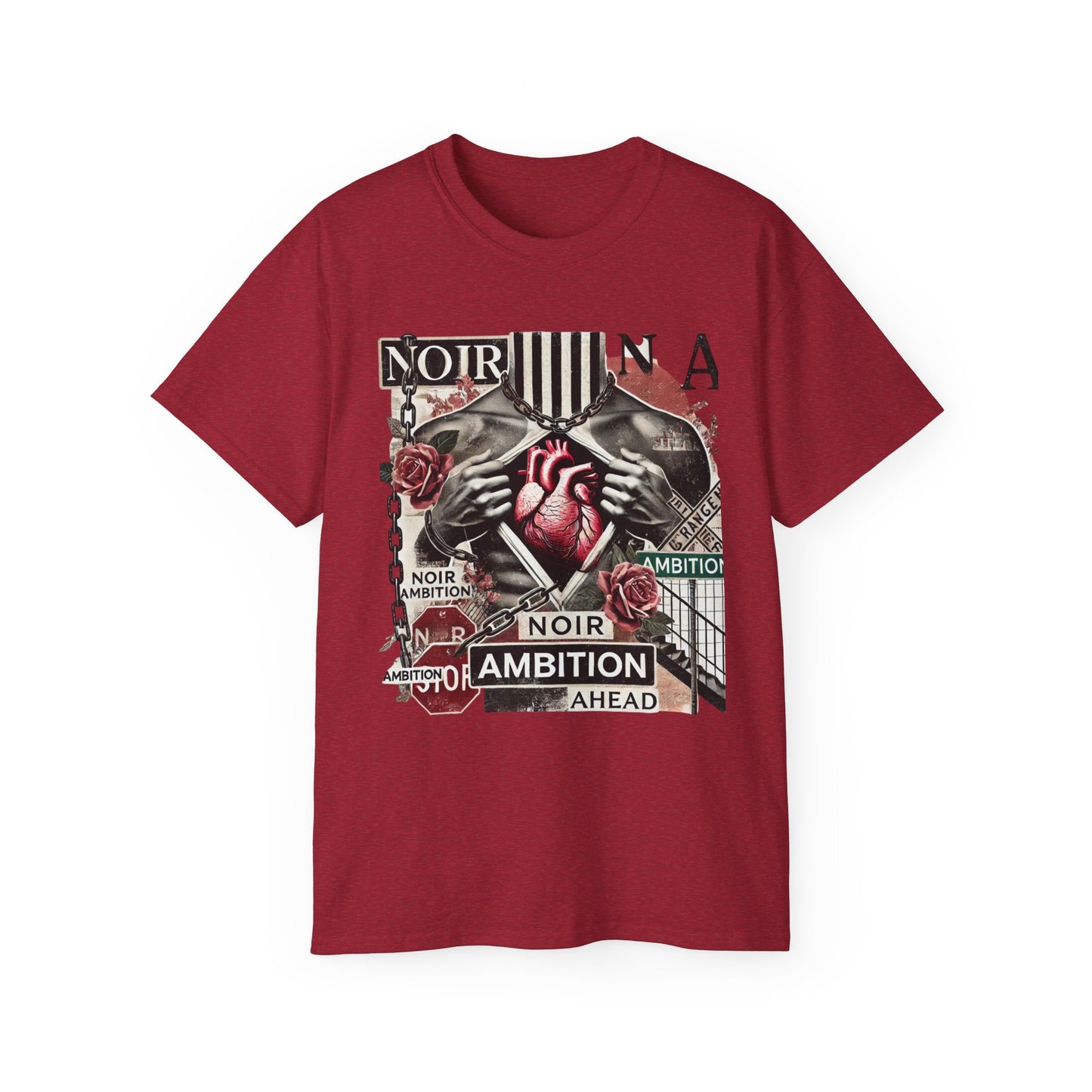 Noir Ambition Graphic Tee - Bold Graphic Art T-Shirt