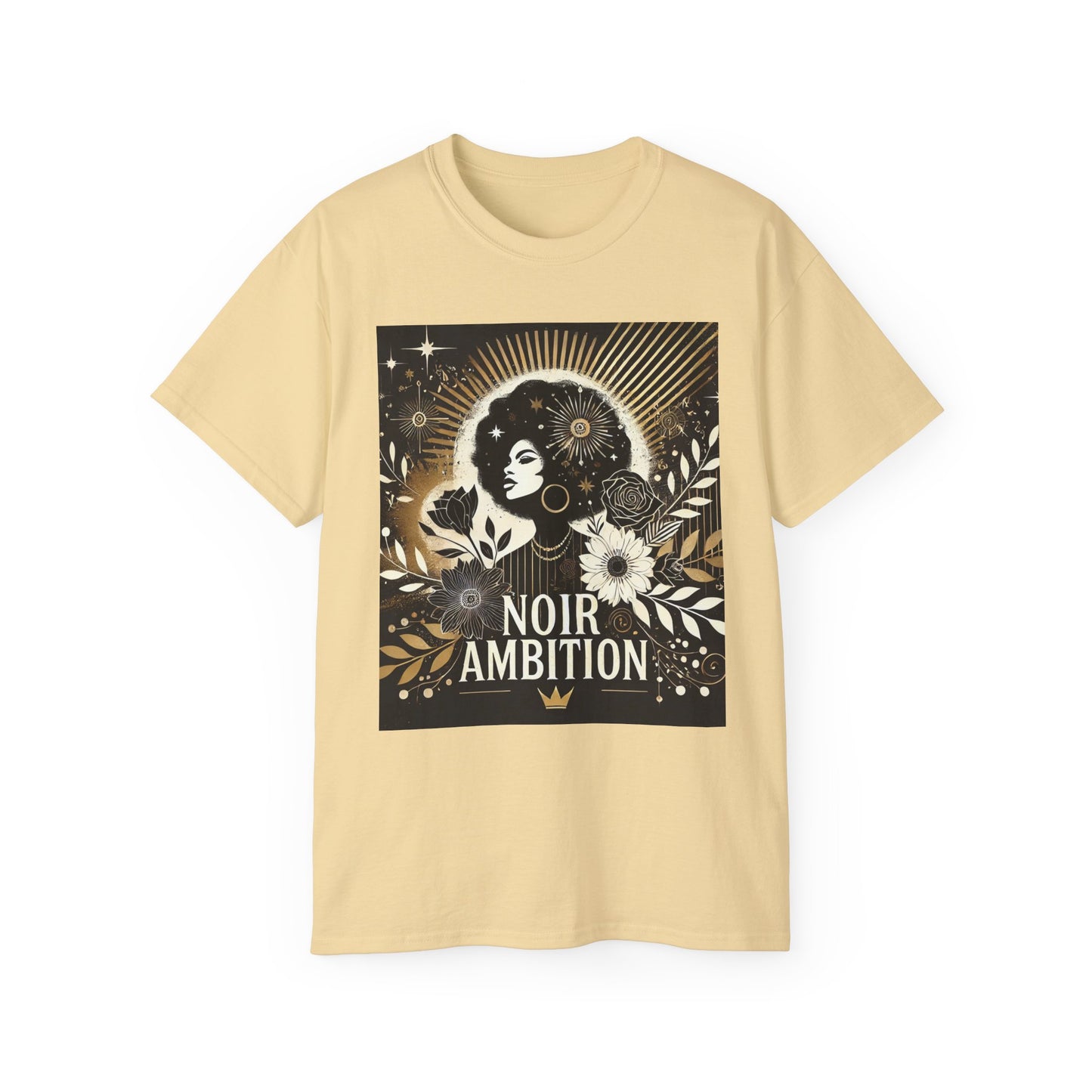 Noir Ambition Graphic Tee - Empowering Graphic T-Shirt for Visionaries