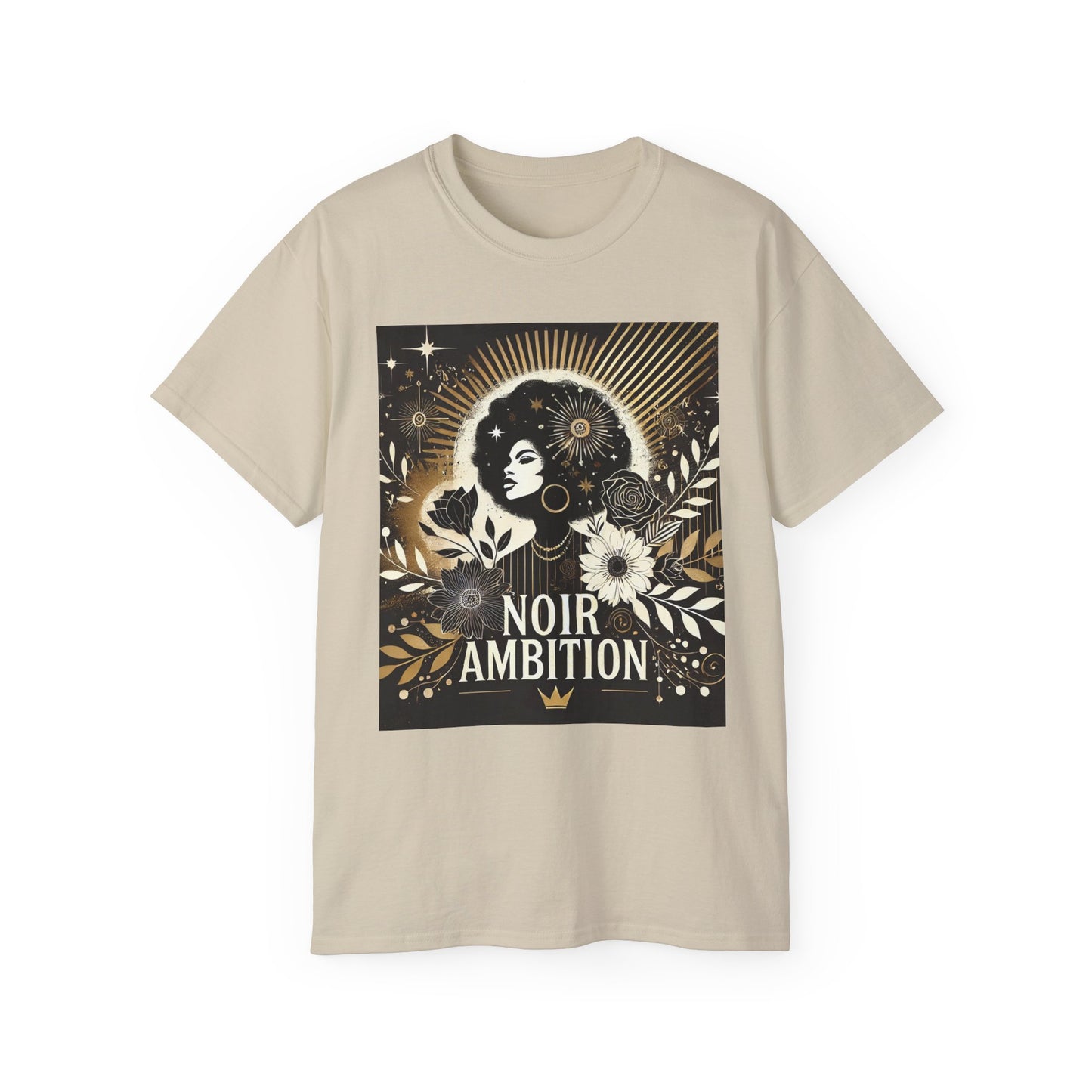 Noir Ambition Graphic Tee - Empowering Graphic T-Shirt for Visionaries