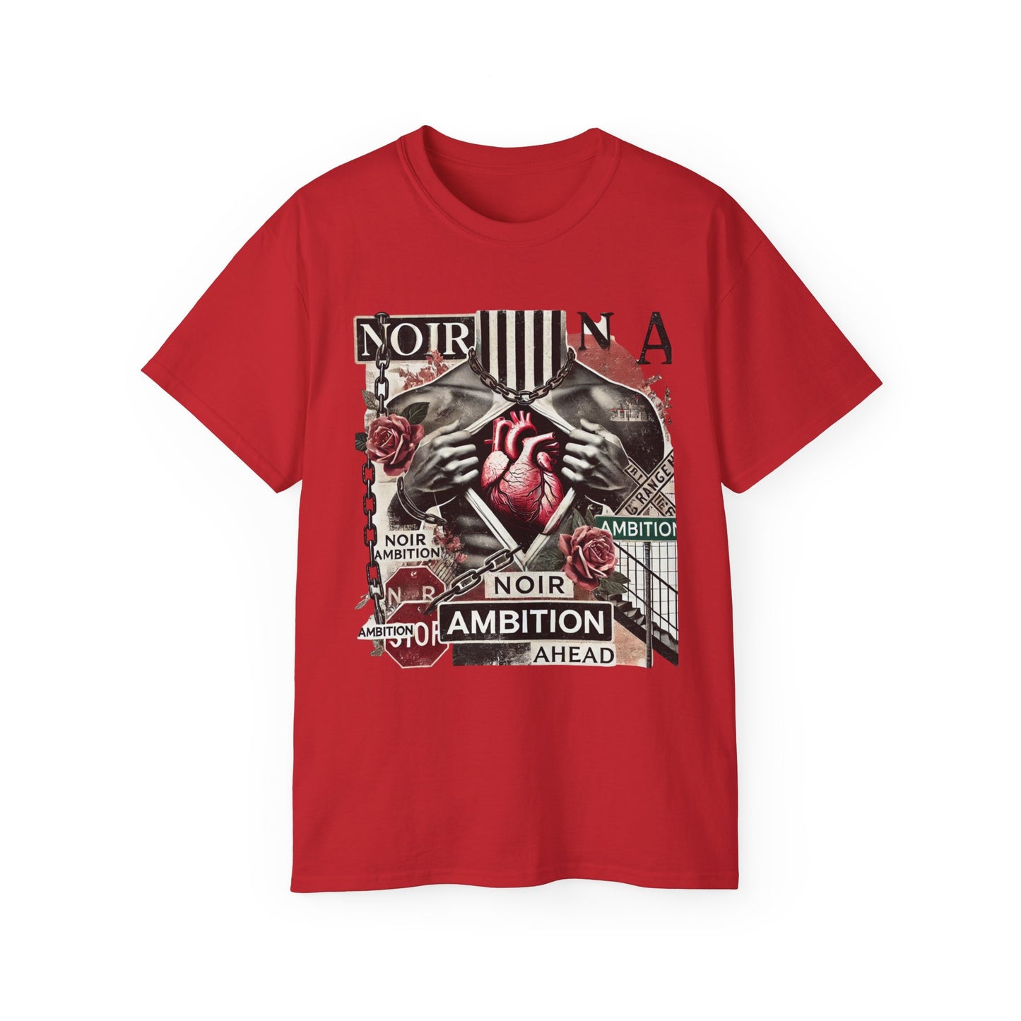 Noir Ambition Graphic Tee - Bold Graphic Art T-Shirt